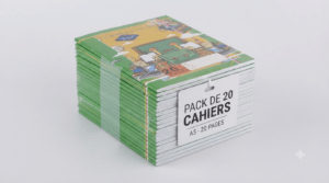 cahier 20 leaves plain lines 1