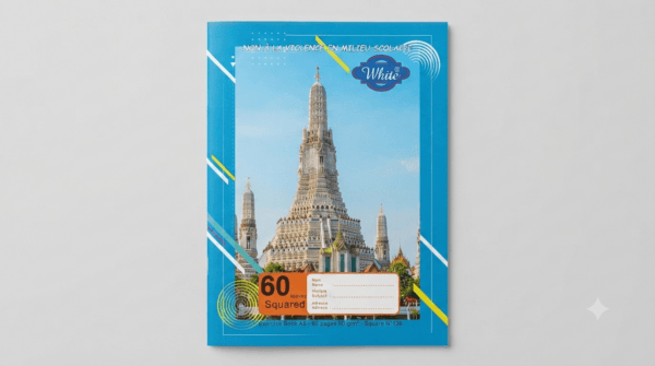 cahier 60 leaves square 3