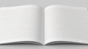 Cahier 20 leaves writing intérieur writing